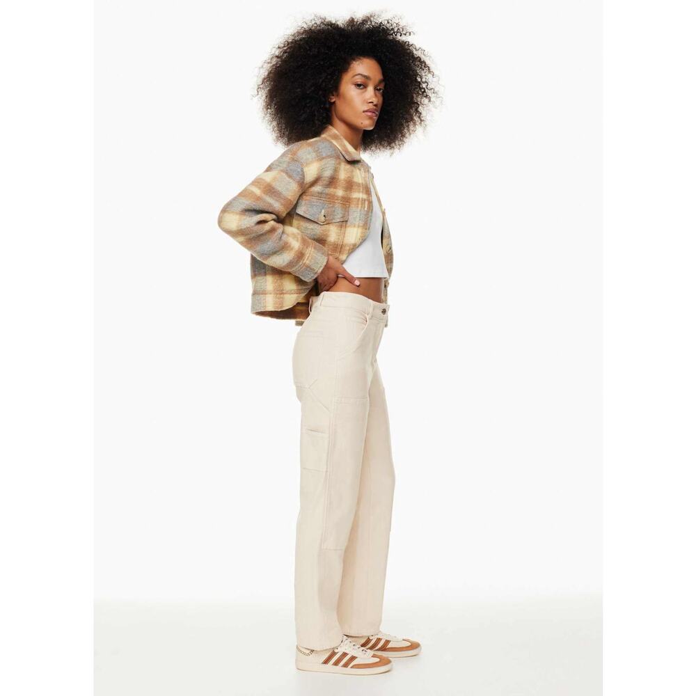 Wilfred Free Aritzia Brennan Birch Cream High Rise Utility Straight Leg Pants 2 - Picture 3 of 12